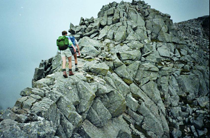 1991-09-05d.jpg - Carn Mor Dearg Arete