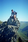 Nick on a pinnacle