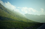 Early morning mist lifting