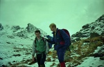 Adam and Gareth navigating under the Cobbler