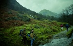 Setting off with Patrick, Andy, James and Jackie