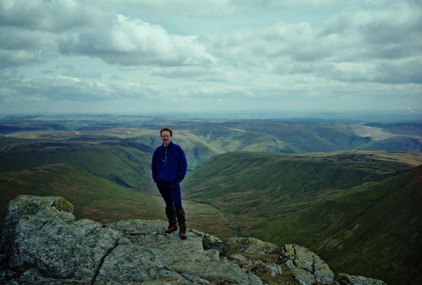 1993-05-09b.jpg - James on Aran Fawddwy