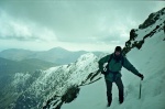 Tim on Crib Goch