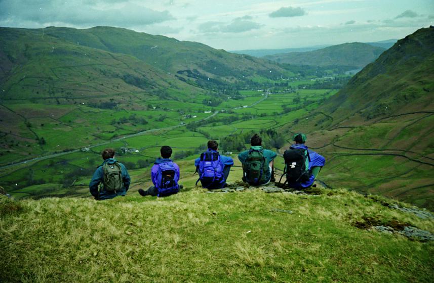 1994-04-30c.jpg - Looking down on Grasmere
