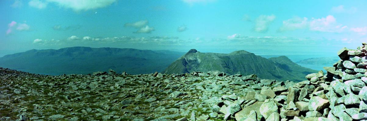 1994-07-17b.jpg - Beinn Bhan and Beinn Damh from Maol Chean-dearg