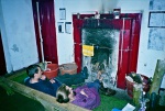 Relaxing in the bothy