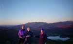James, Nikki and Rich on Nab Scar before breakfast