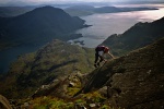 High above Loch na Cuilce and Loch Coruisk