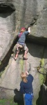 Jon Lynch at Stanage
