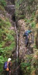 Mike attempting to climb