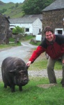 Chris and pig