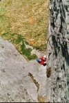 near the top