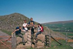 Sheepy stile - Lottie, Steve, Peter, Lucia