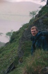 James scrambling on Creag Ghuanach