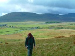 Vijay on the first ascent of the day - bunkhouse behind