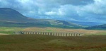 Ribblehead viaduct with Ingleborough behind