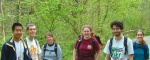 Ching, Tom, Claudia, Kate, Gustav and Rachel near Ingleborough Lake