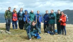 A large group - Austin, Hil, Peter, Lottie, Sarah, Becky, Andy, Niall, William, Katherine, and Mike (in front, faffing)