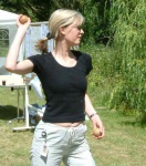Ulrike giving it her fiercest
