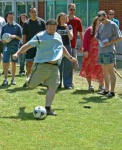 Chris Gissing giving it some welly