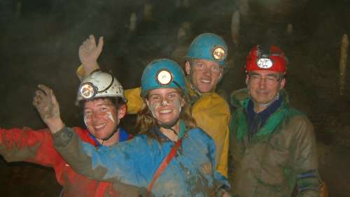 20030927-152610.jpg - Cavers - underground
