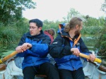 Chris and Toby rowing
