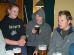 Kate, Goose and Simon in the pub