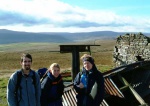 Scott, Lottie and Pete on the way up Fendrith Hill