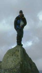 Toby on top of Moel Meirch