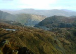 View eastwards over abandoned quarries
