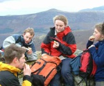 Food stop on Haycock (Red Pike behind)