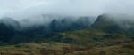 Steeple peeks out of the mist