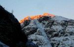 Last brush of sunlight