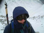 Peter dressed for inclement weather