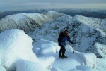 Toby on the summit ridge