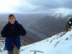 Lottie on Beinn na Caillich