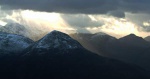 Sunbeams in Glen Coe