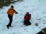 Playing in the snow