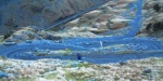 Winding quarry track