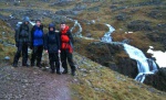Will, Michael, David and Michael look damp