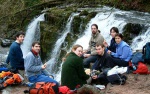 Lunch stop: Michael, Scott, Kate, Robin, Eggy, Mireille, Catherine