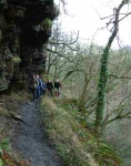 Narrow ledge