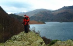 Kate poses precariously