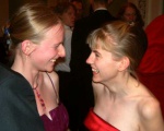 Venetia and Lottie share a joke
