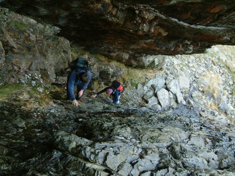 20040330-120856.jpg - The lower, gully, section of Idwal Staircase