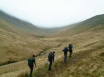 Graeme, Michael, Claire and Richard in Cwm Dudodyn