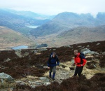 Descending the Miner's Track towards Pen y Gwryd