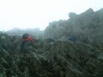Climbing onto Crib Goch