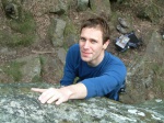 Dave soloing Lichen Slab