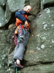 Hamish leading Black Hawk Traverse